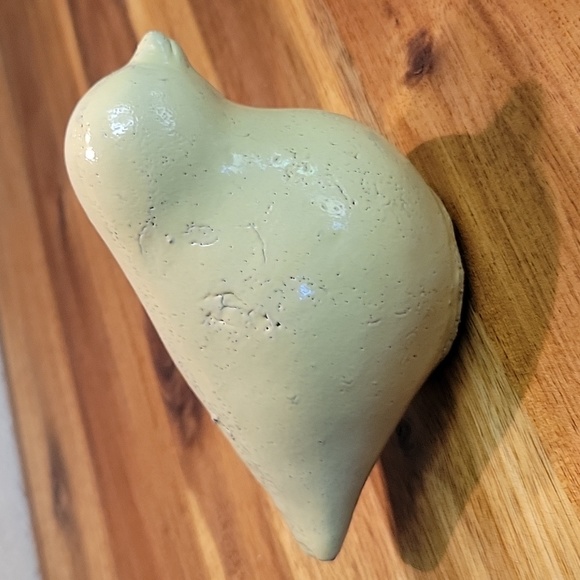 Cute Yellow Glazed Pottery Bird with a Hole in the Bottom of it. - Picture 1 of 3